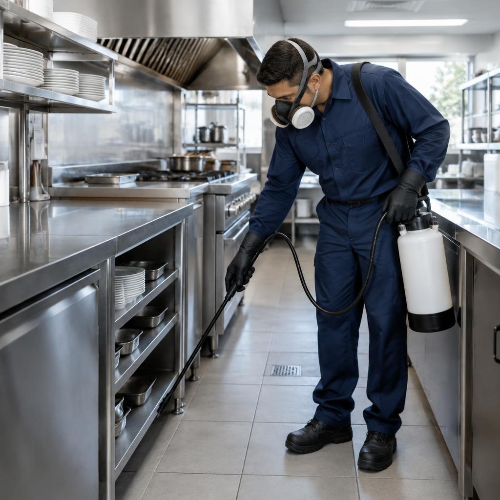 Imagem ilustrativa de inspeção em cozinha comercial